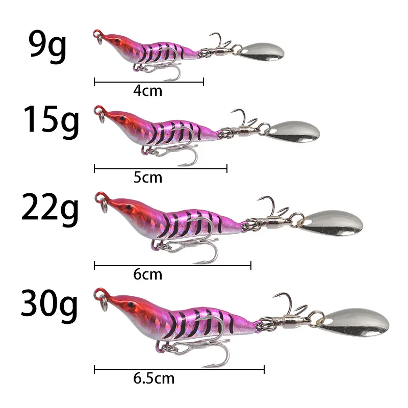 Long Casting Full Attack Shrimp Metal Fishing Lure VIB Blood Slot ABS Pencil Lure - view 17