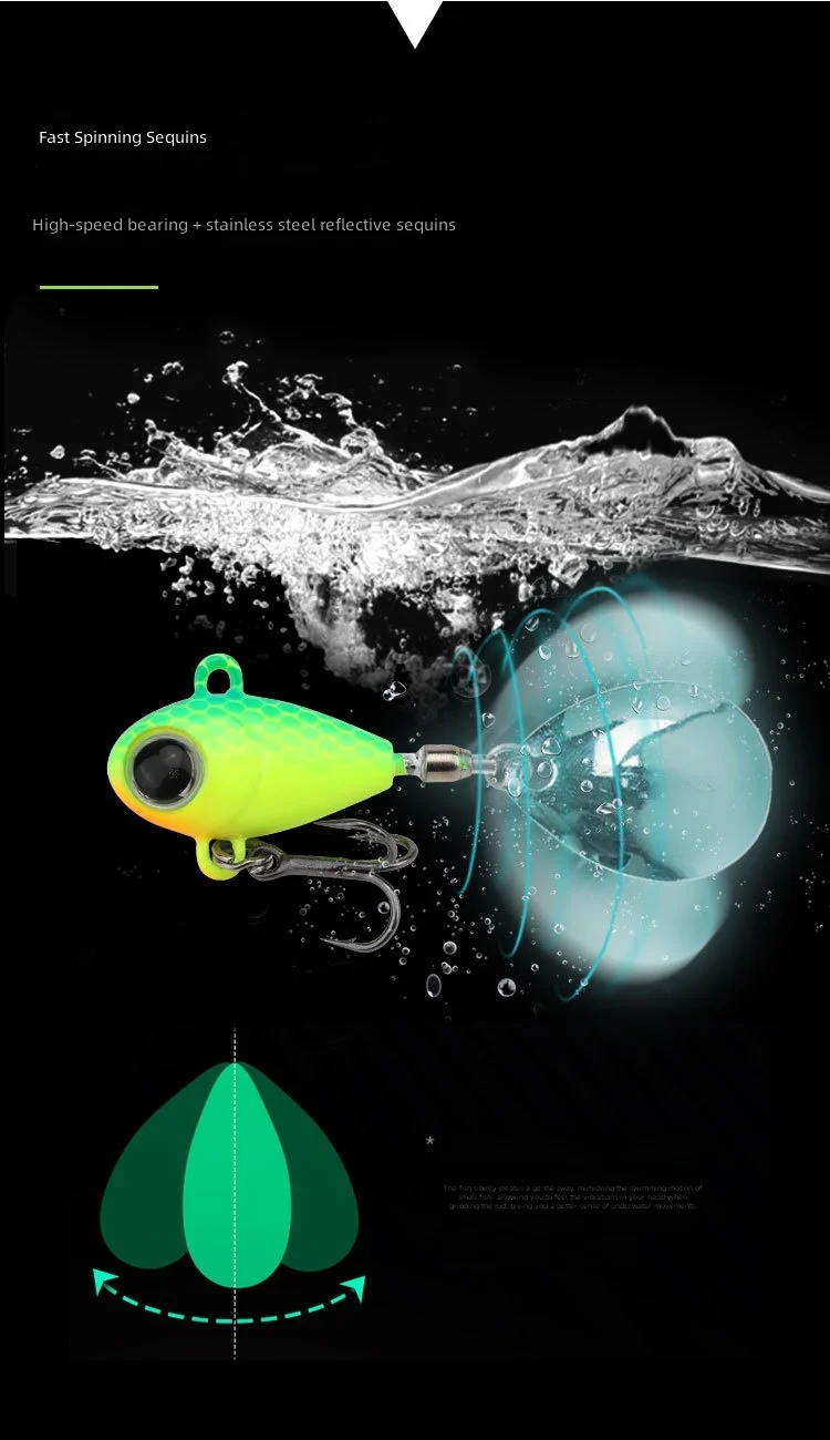 CHEERY 8g-13g Artificial Spintail Vib Winter Sea Saltwater Bait ABS Pencil Lure - view 5