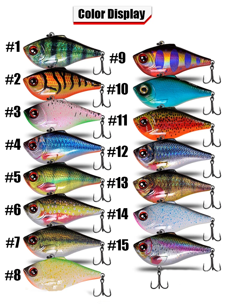 GS High Quality 7cm 20g Vib Fishing Lures Hard Bait Lure Crank ABS Pencil Lure - view 3