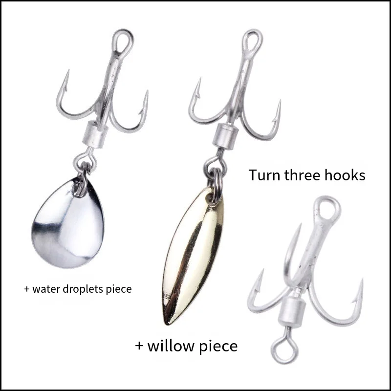 Hessen Stainless Steel Treble Hook Spinner Spoon 2# 4# 6# 8# 10# ABS Pencil Lure - view 9