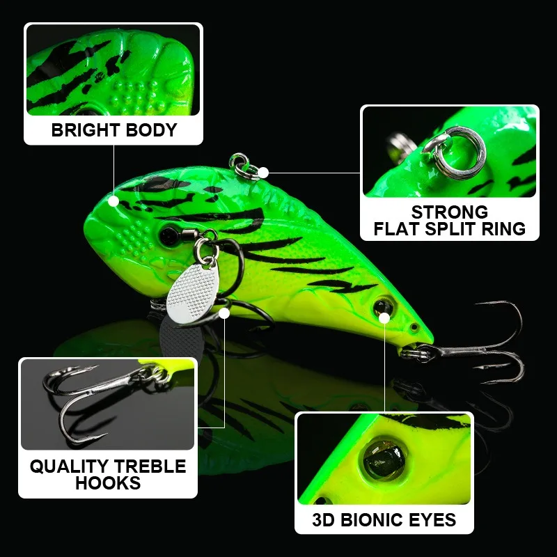Cheery New 65mm 17.5g Vibration Sinking Fishing Lure Wholesale ABS Pencil Lure - view 6