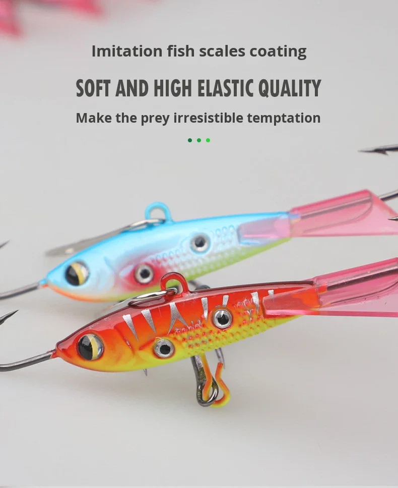 Cheery 10g 16g Metal Vibrating Ice Fishing Winter Bait Balanced ABS Pencil Lure - view 3