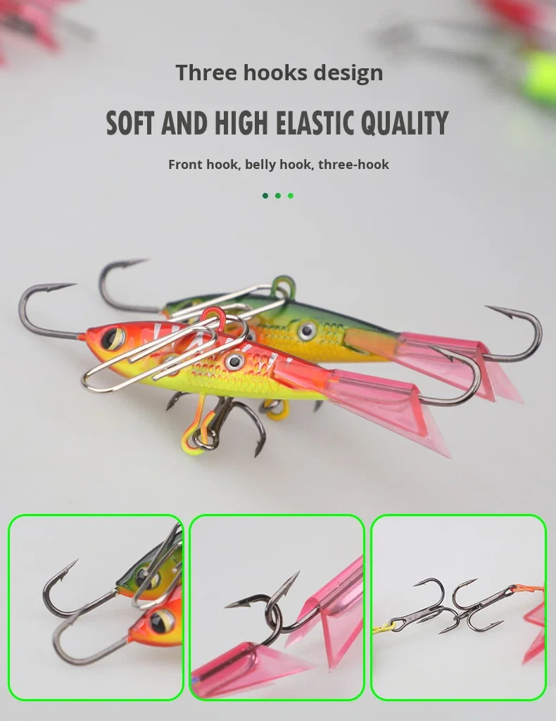 Cheery 10g 16g Metal Vibrating Ice Fishing Winter Bait Balanced ABS Pencil Lure - view 4