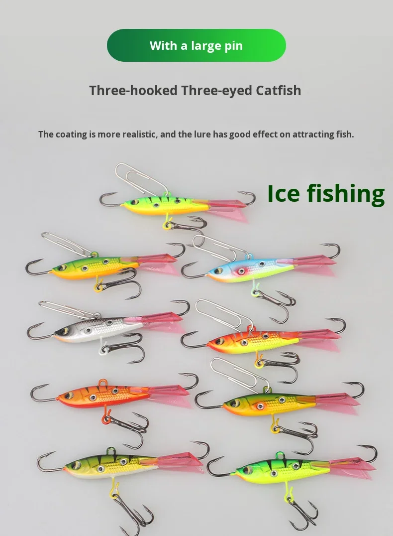 Cheery 10g 16g Metal Vibrating Ice Fishing Winter Bait Balanced ABS Pencil Lure - view 6
