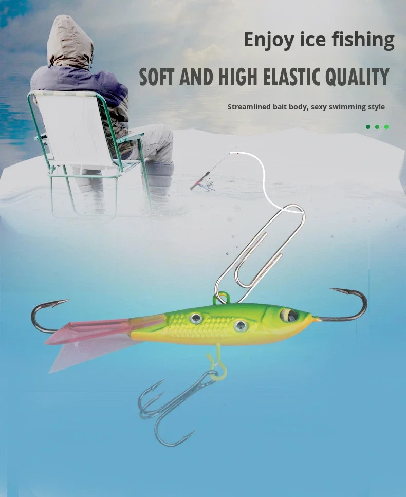 Cheery 10g 16g Metal Vibrating Ice Fishing Winter Bait Balanced ABS Pencil Lure - view 7