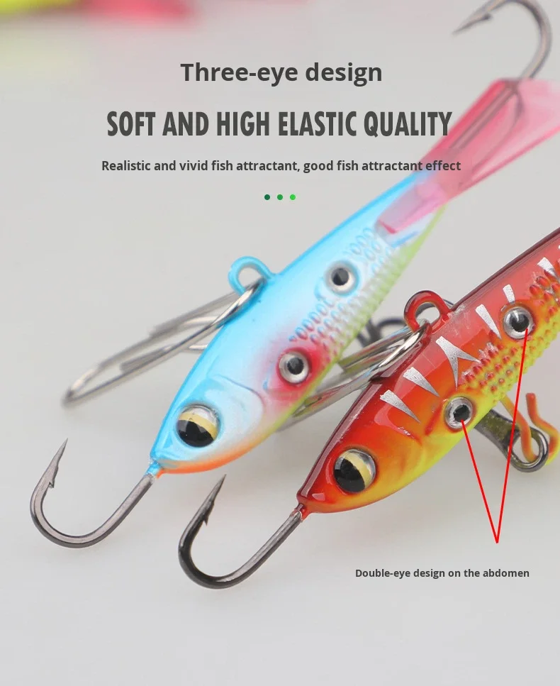Cheery 10g 16g Metal Vibrating Ice Fishing Winter Bait Balanced ABS Pencil Lure - view 13