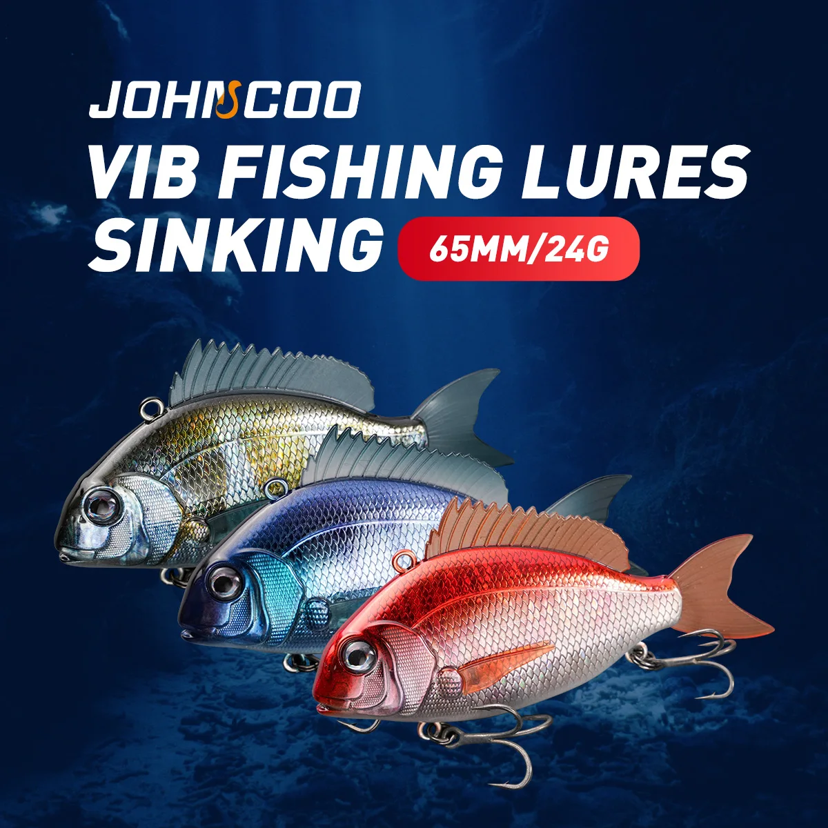 Cheery 65mm 24g Plastic Hard VIB Charikom 3D Printing Seabass Metal Jig ABS Pencil Lure - view 1