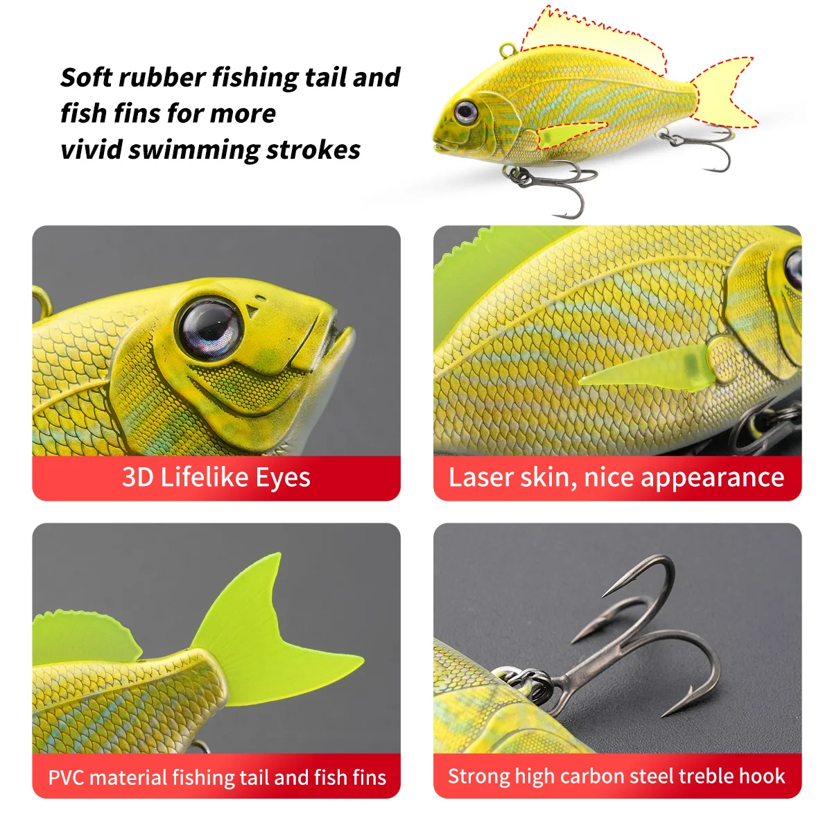 Cheery 65mm 24g Plastic Hard VIB Charikom 3D Printing Seabass Metal Jig ABS Pencil Lure - view 4