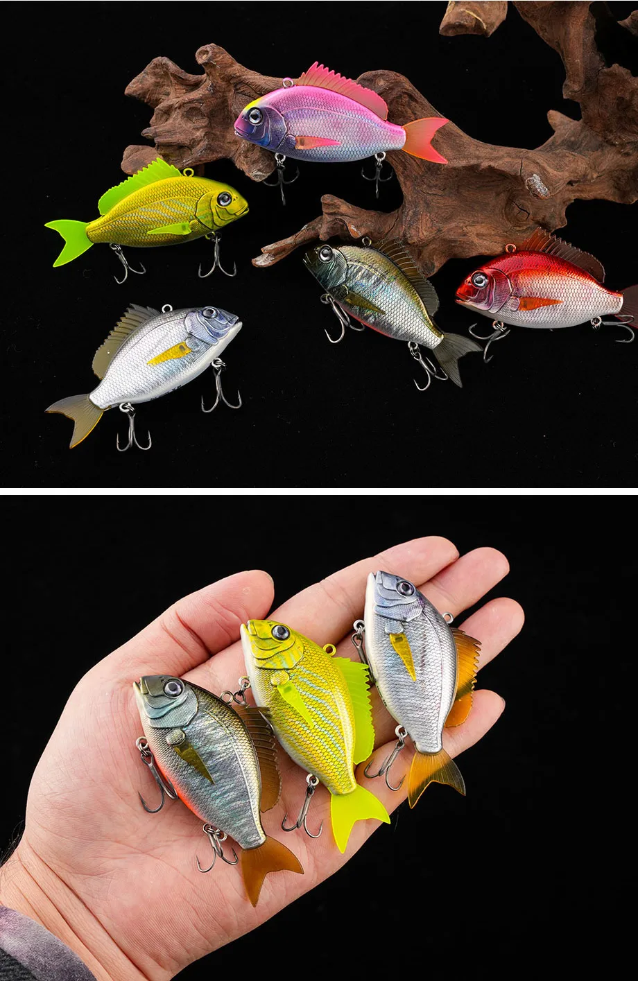 Cheery 65mm 24g Plastic Hard VIB Charikom 3D Printing Seabass Metal Jig ABS Pencil Lure - view 12