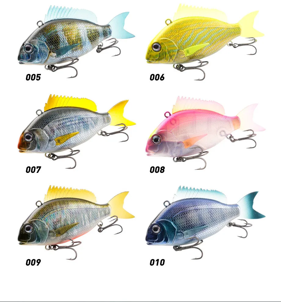 Cheery 65mm 24g Plastic Hard VIB Charikom 3D Printing Seabass Metal Jig ABS Pencil Lure - view 17