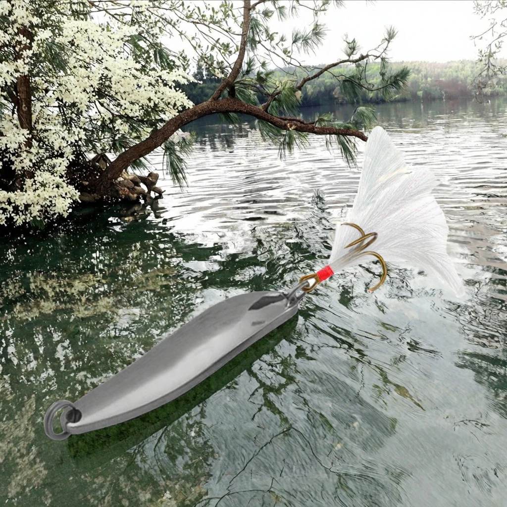 Wholesale for SP099 4.5cm 10g Metal Spinner Bait Spoon Fishing ABS Pencil Lure - view 12