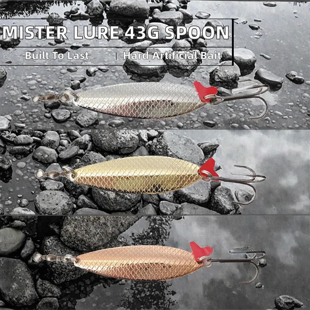 MISTER LURE 40g Artificial Melon Sinking Spinner Metal Sequins ABS Pencil Lure - view 7