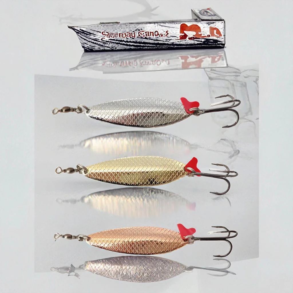 MISTER LURE 40g Artificial Melon Sinking Spinner Metal Sequins ABS Pencil Lure - view 8