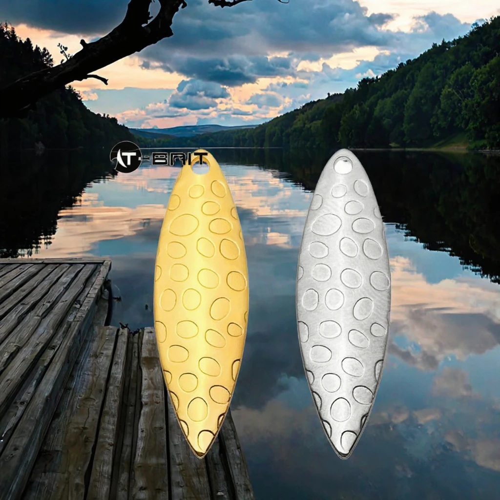 Fishing Lures DIY Metal Blades Gold and Silver Spinner Baits for ABS Pencil Lure - view 8