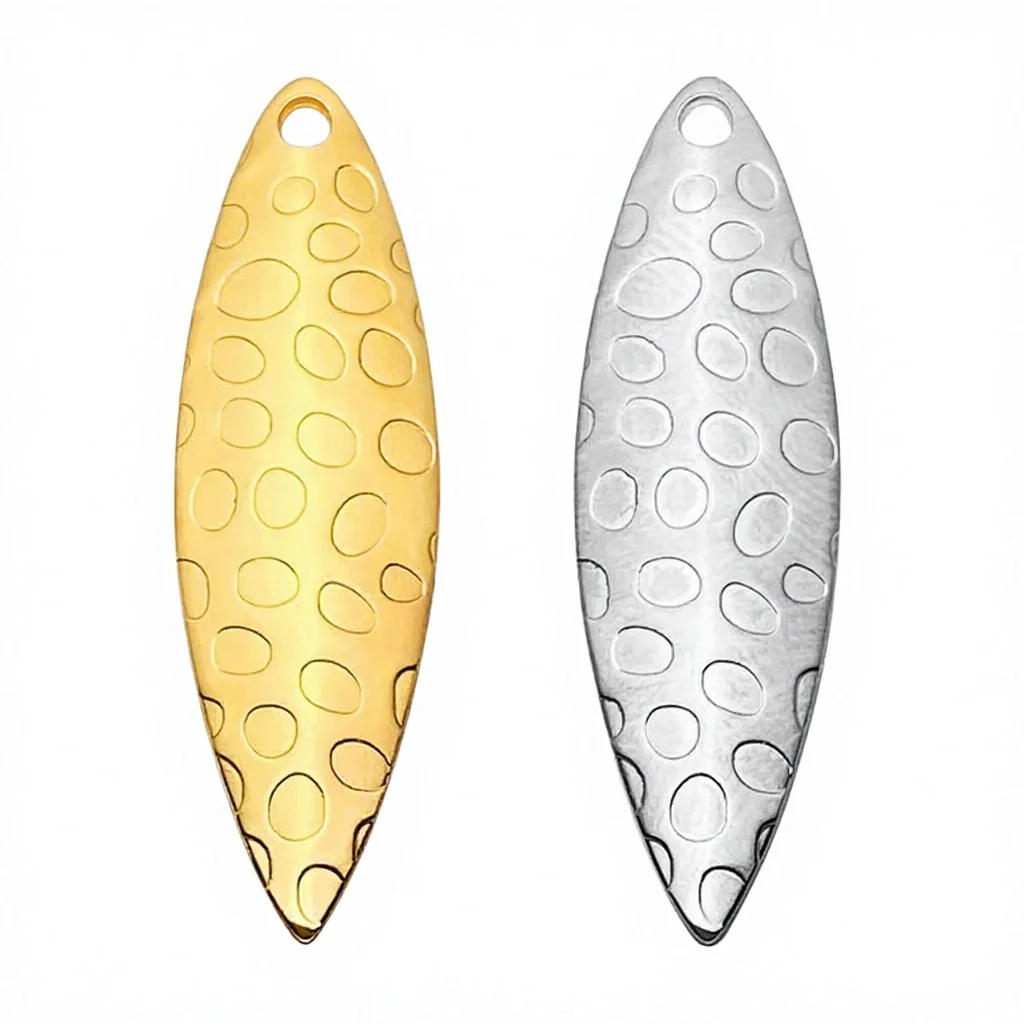 Fishing Lures DIY Metal Blades Gold and Silver Spinner Baits for ABS Pencil Lure - view 10