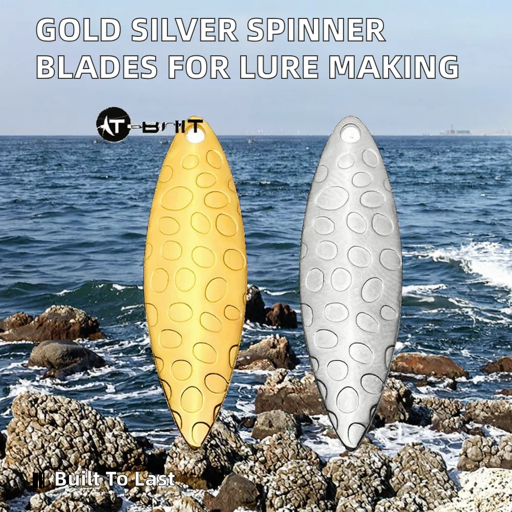 Fishing Lures DIY Metal Blades Gold and Silver Spinner Baits for ABS Pencil Lure - view 1