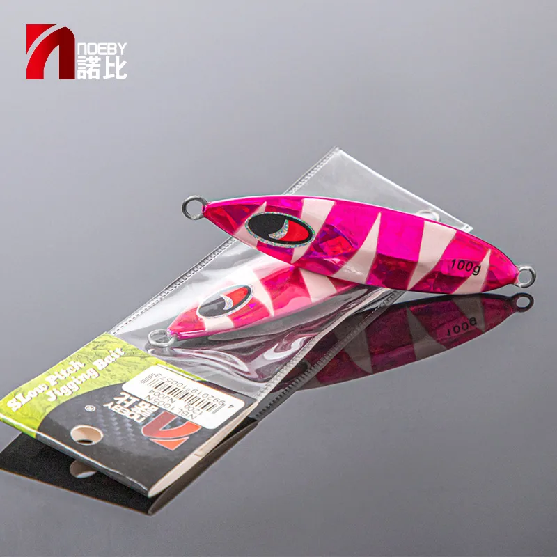 NOEBY 60g Saltwater Metal Jig Tough Center Bone Steel Panels ABS Pencil Lure - view 10