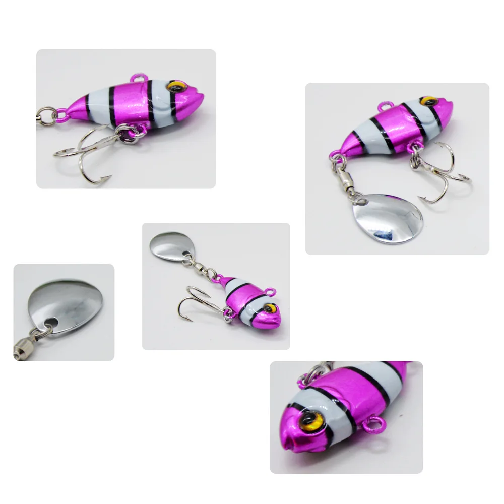 CHEERY New 14g VIB Tail Vibration Bait Spinner Spoon Sinking Lure ABS Pencil Lure - view 1