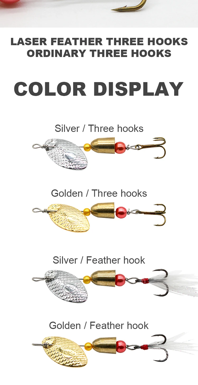 China Customize Spinner Lure Fishing Lures Pesca Spoon Trout Top ABS Pencil Lure - view 5