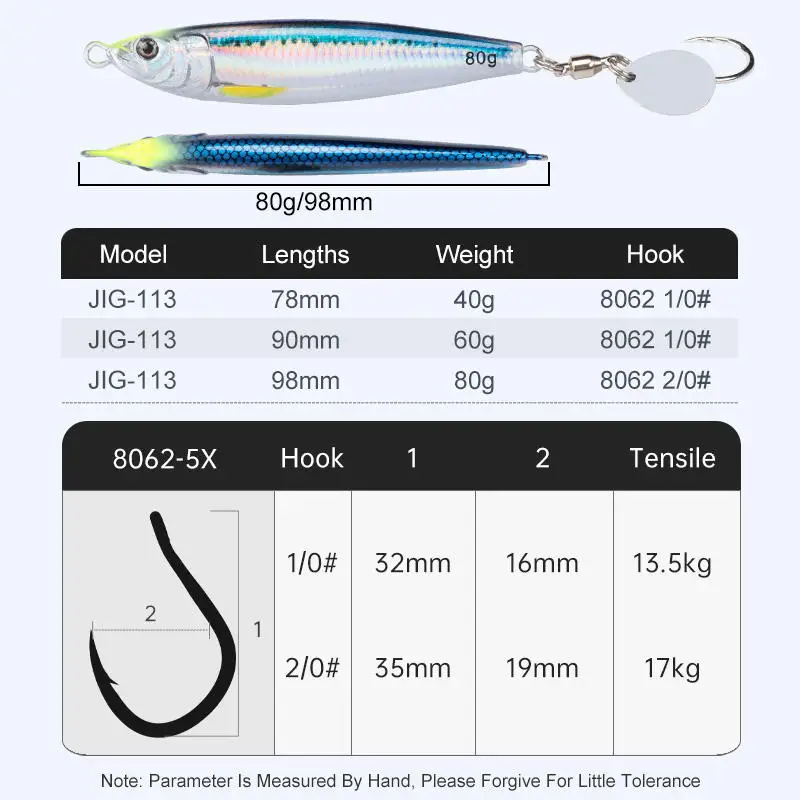 CHEERY 40g 60g 80g Saltwater Fishing Metal Jigging Bait Fast ABS Pencil Lure - view 15