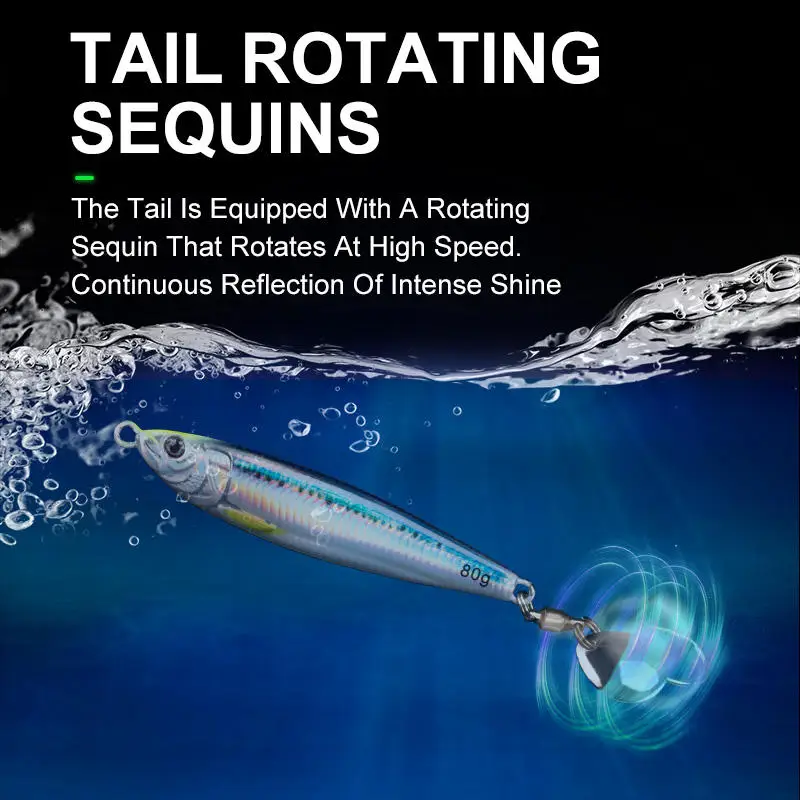 CHEERY 40g 60g 80g Saltwater Fishing Metal Jigging Bait Fast ABS Pencil Lure - view 16