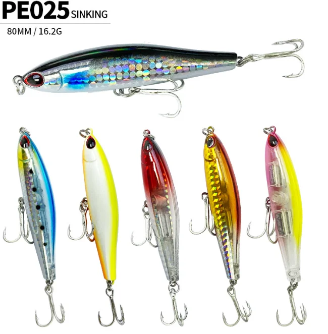 Fishing Lures Set Mixed Including Minnow Popper Crank Baits with ABS Pencil Lure - view 7