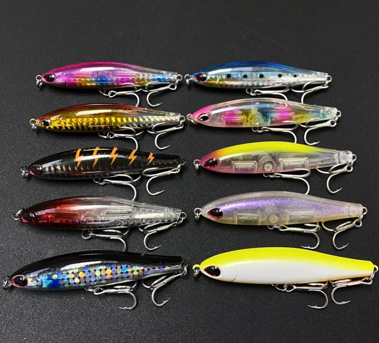 Fishing Lures Set Mixed Including Minnow Popper Crank Baits with ABS Pencil Lure - view 9