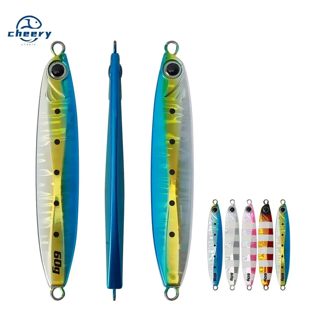 CHEERY Metal Jigging Lures Isca 35g 45g 60g 80g 100g Fishing Lead