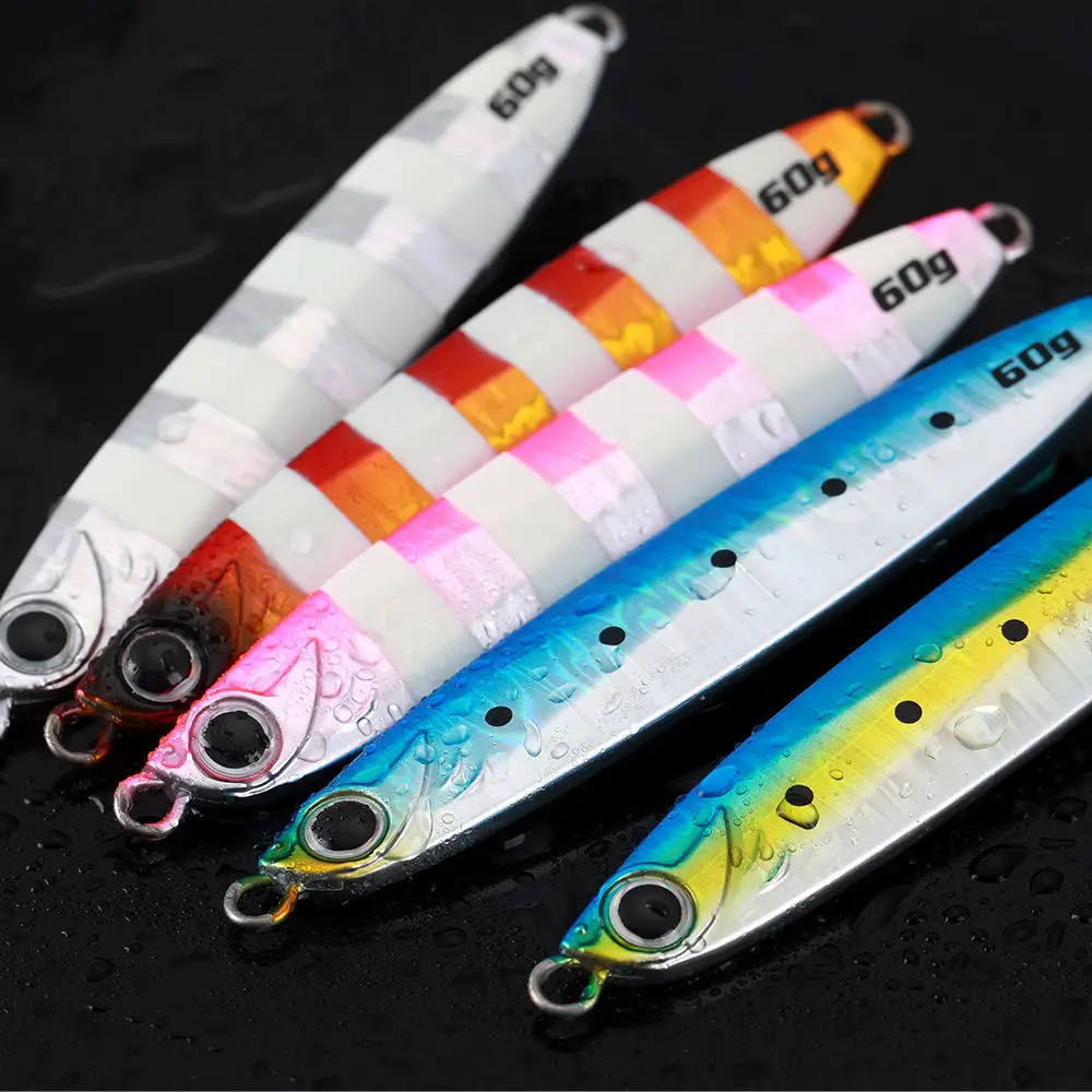 CHEERY Metal Jigging Lures Isca 35g 45g 60g 80g 100g Fishing Lead ABS Pencil Lure - view 15