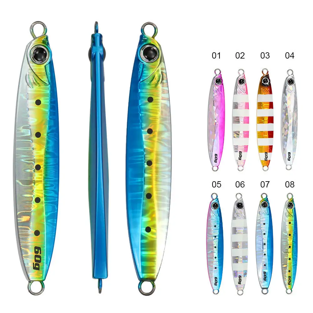 CHEERY Metal Jigging Lures Isca 35g 45g 60g 80g 100g Fishing Lead ABS Pencil Lure - view 2