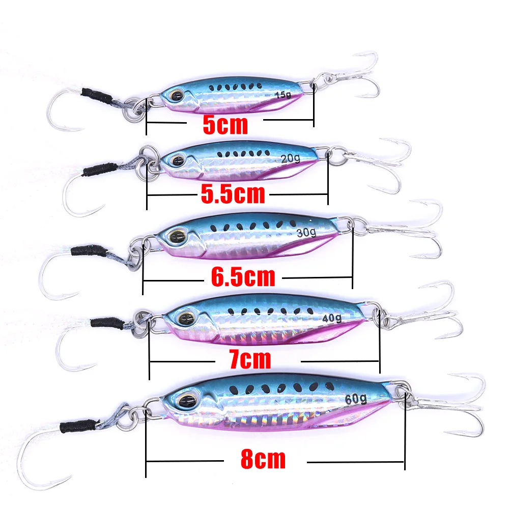 AOCLU Slow Metal Cast Jig Spoon 20g Casting Jigging Lead Fish Sea ABS Pencil Lure - view 2