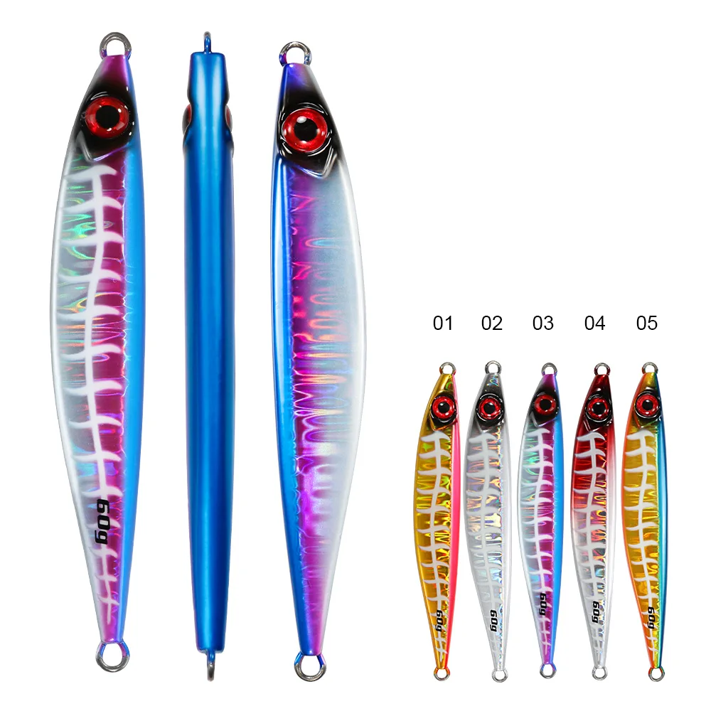 Jigging Pro Luminous Lure 40g 60g 80g 100g Shore Jig for Mackerel ABS Pencil Lure - view 1
