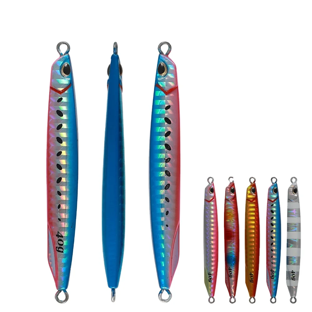 Jigging Pro Luminous Hard Lead Lure 40g 60g Slow Pitch Jig for