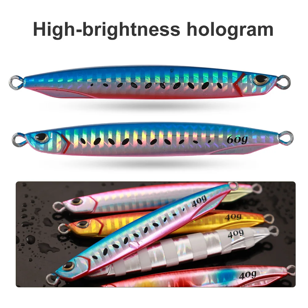 Jigging Pro Luminous Hard Lead Lure 40g 60g Slow Pitch Jig for ABS Pencil Lure - view 11