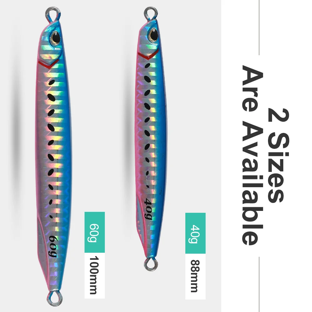 Jigging Pro Luminous Hard Lead Lure 40g 60g Slow Pitch Jig for ABS Pencil Lure - view 14