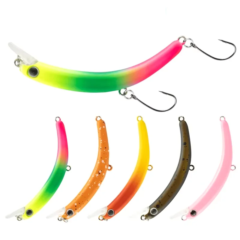 Cheery Sinking Minnow Bait 64mm 4g Plastic Fishing Lure Wobbler