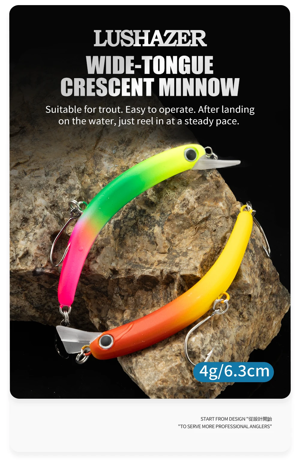 Cheery Sinking Minnow Bait 64mm 4g Plastic Fishing Lure Wobbler ABS Pencil Lure - view 9