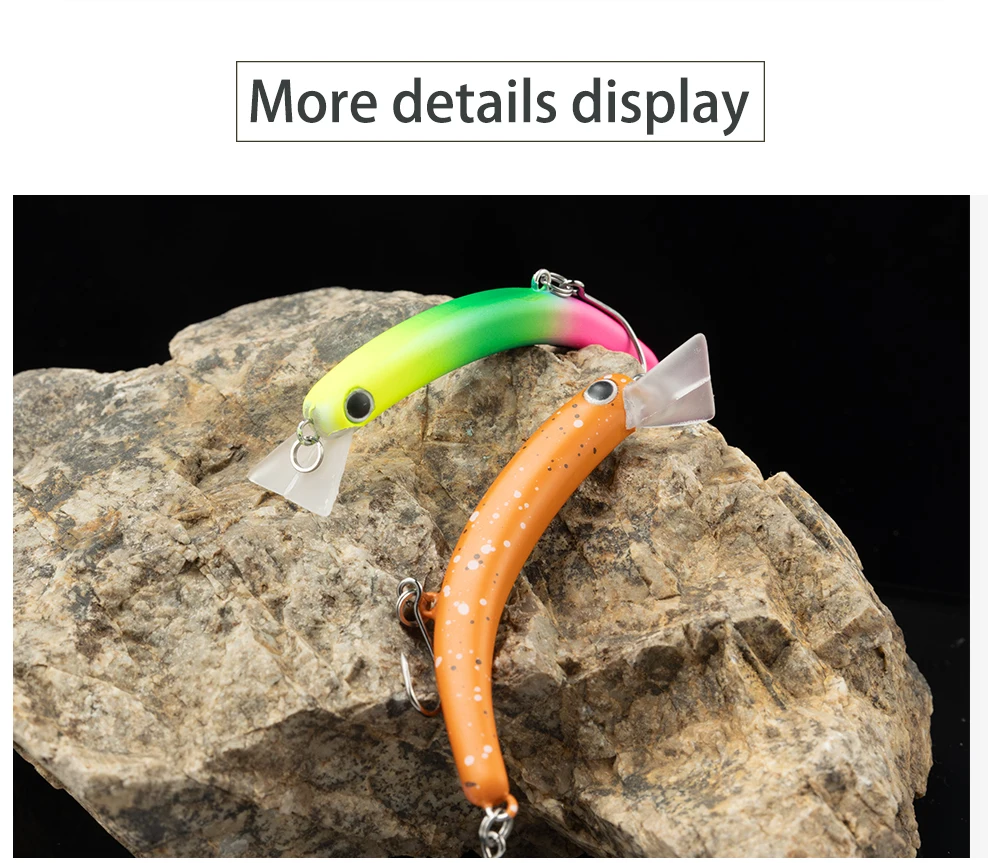 Cheery Sinking Minnow Bait 64mm 4g Plastic Fishing Lure Wobbler ABS Pencil Lure - view 17