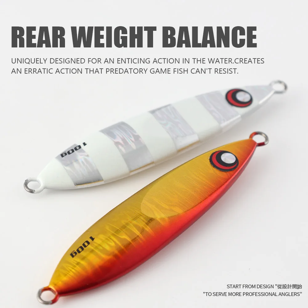 Jiggingpro Slow Blatt R Jig 60g 80g 100g 130g 160g Lead Jigging ABS Pencil Lure - view 1