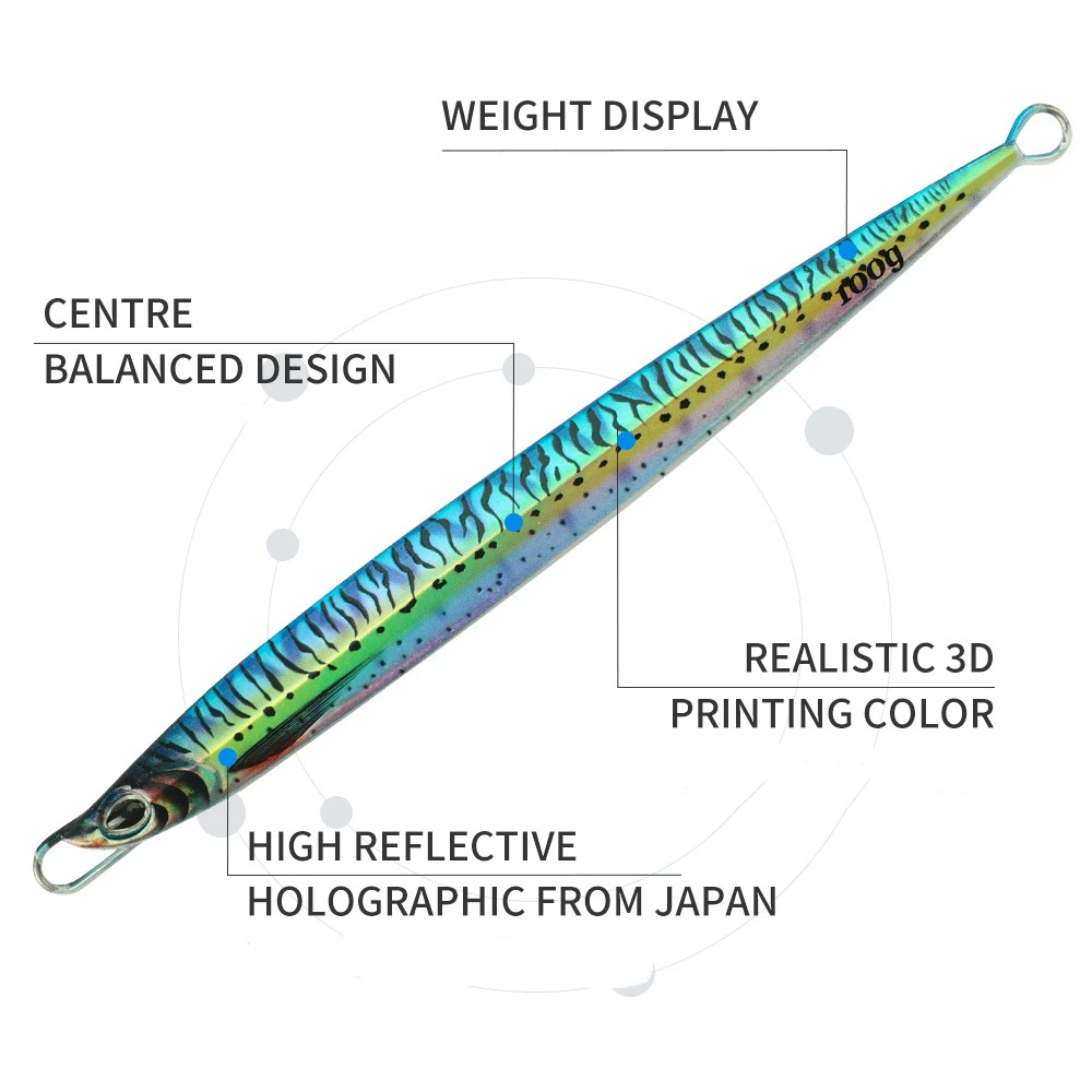 Deep Sea Speed Sinking 80g 100g Jigging Metal Saltwater Fishing ABS Pencil Lure - view 12