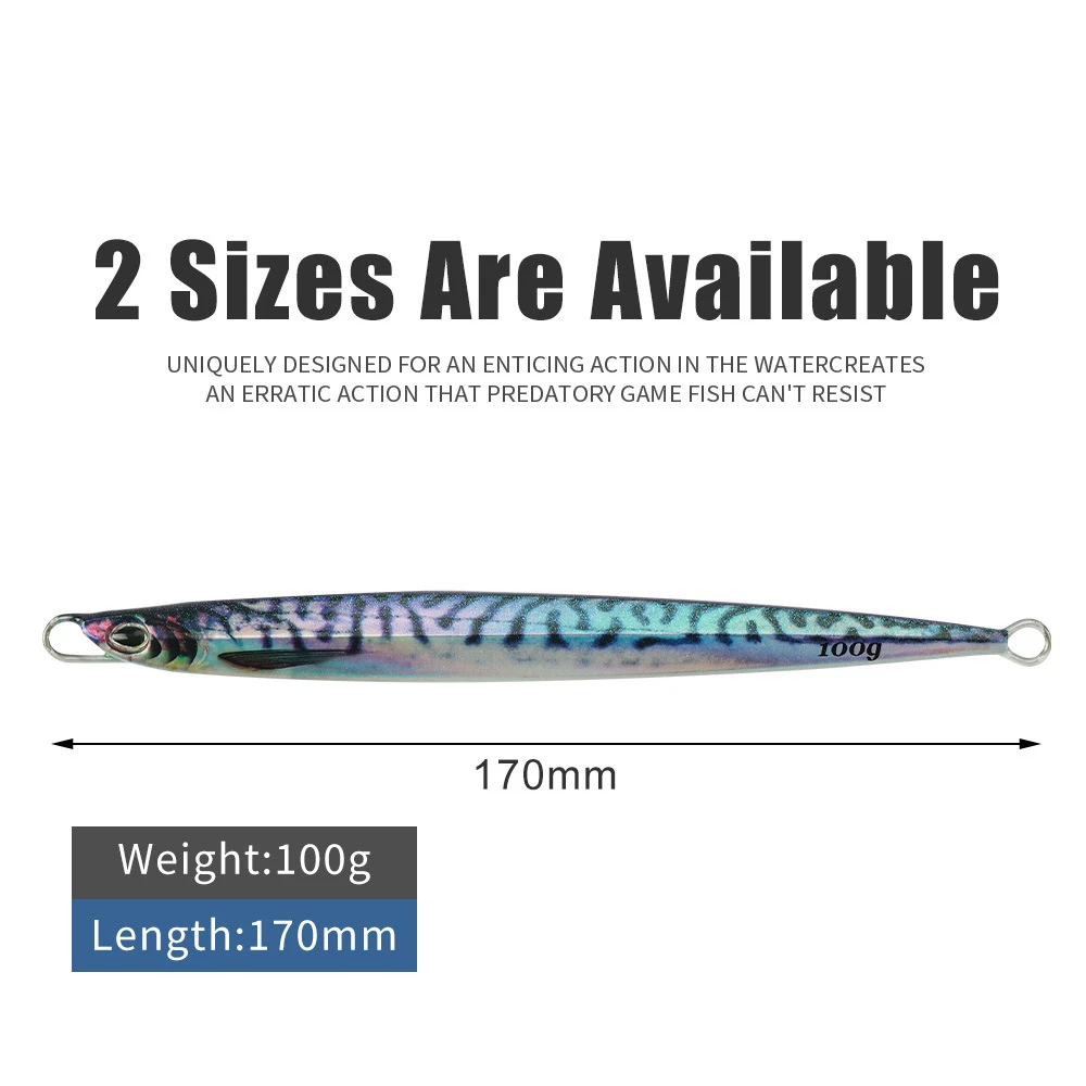 Deep Sea Speed Sinking 80g 100g Jigging Metal Saltwater Fishing ABS Pencil Lure - view 13