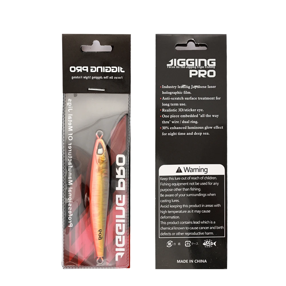 CASTFUN Casting Shore 40g 60g 80g 100g Hard Lead Lure Tuna ABS Pencil Lure - view 9