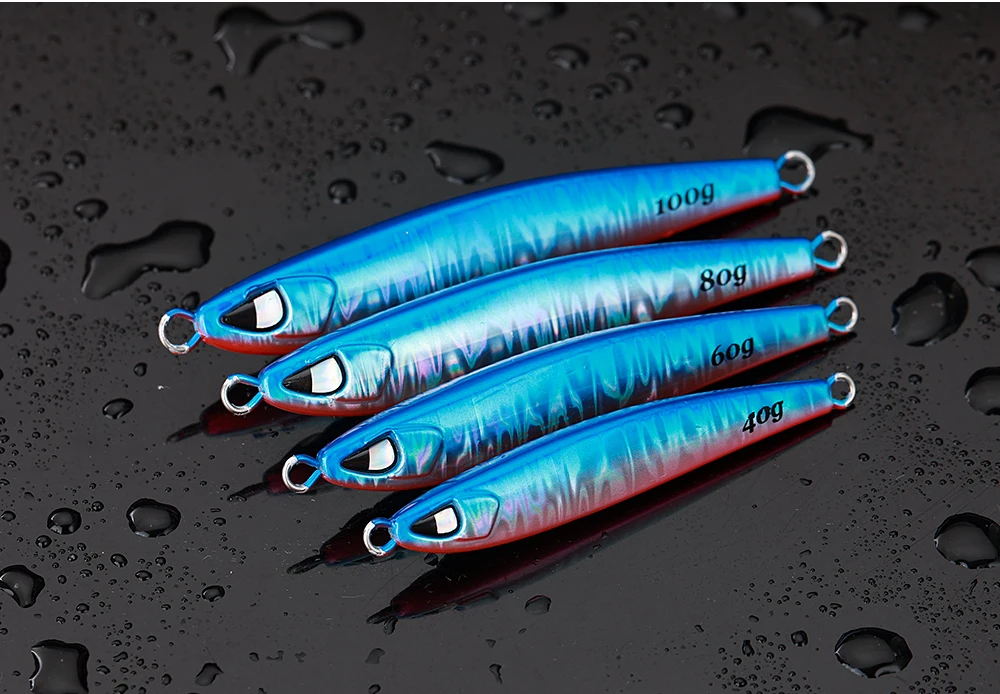 CASTFUN Casting Shore 40g 60g 80g 100g Hard Lead Lure Tuna ABS Pencil Lure - view 12
