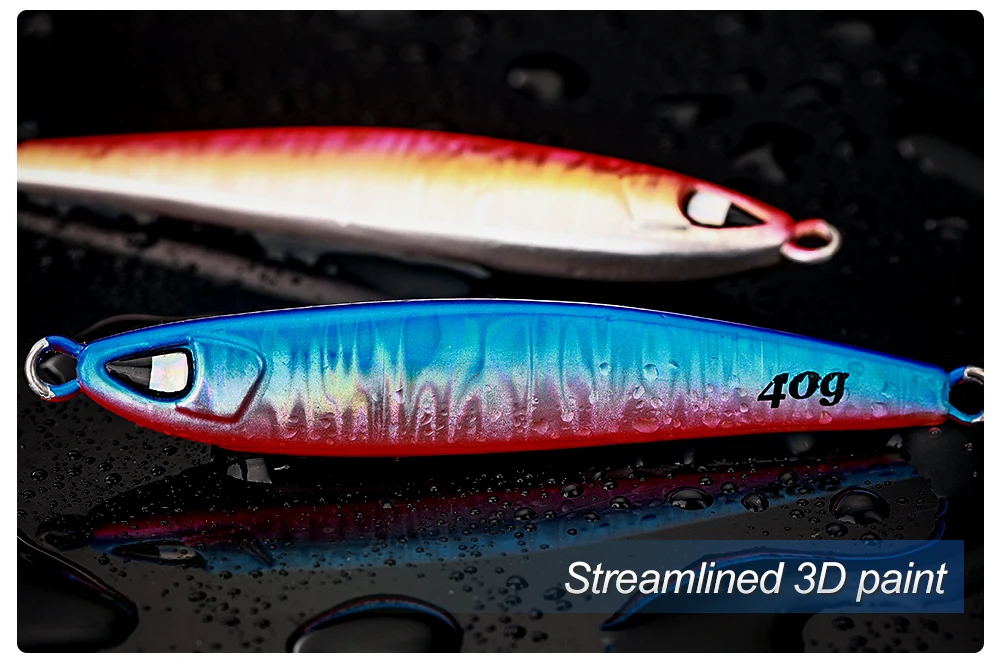 CASTFUN Casting Shore 40g 60g 80g 100g Hard Lead Lure Tuna ABS Pencil Lure - view 18