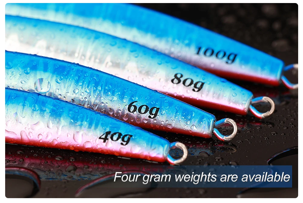 CASTFUN Casting Shore 40g 60g 80g 100g Hard Lead Lure Tuna ABS Pencil Lure - view 19