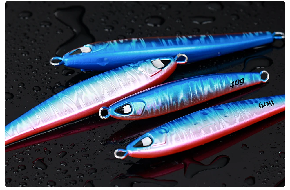 CASTFUN Casting Shore 40g 60g 80g 100g Hard Lead Lure Tuna - Pencil Lure by Cheery