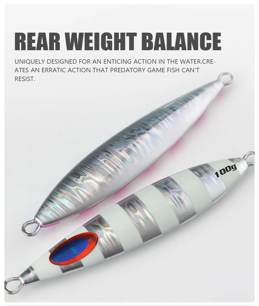 CHEERY 40g 60g 80g 100g 150g 200g Tuna Fishing Lure Metal Jig ABS Pencil Lure - view 8