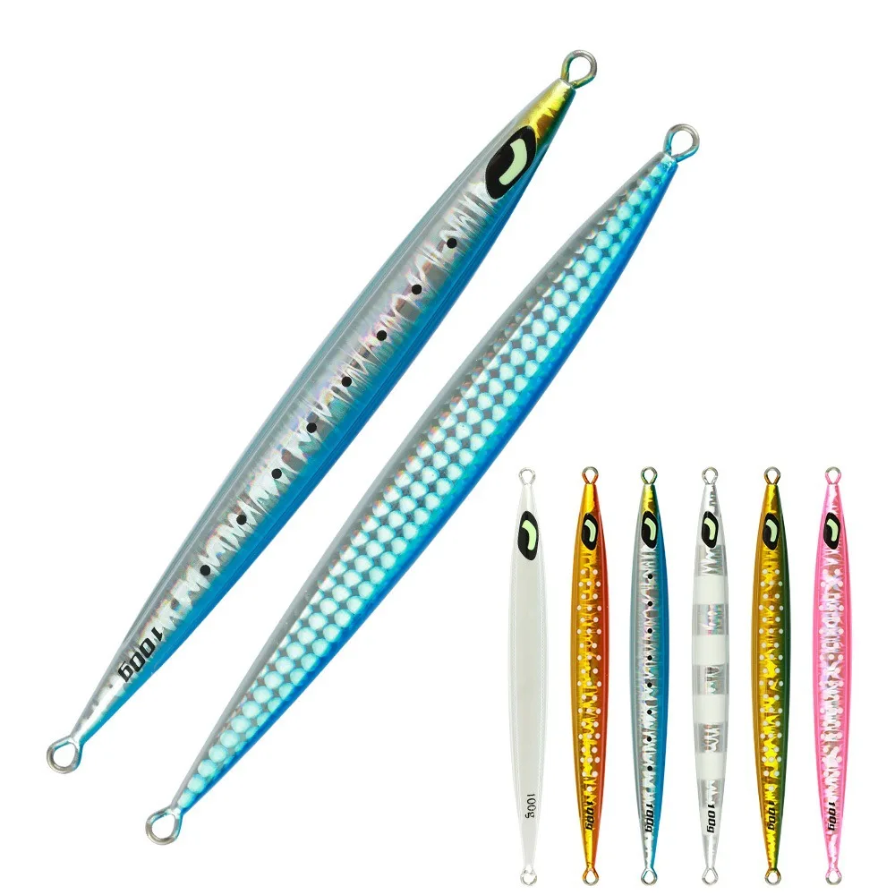 Hotsale 100g 150g 200g 300g Luminous Fast Sinking Metal Jig Lure
