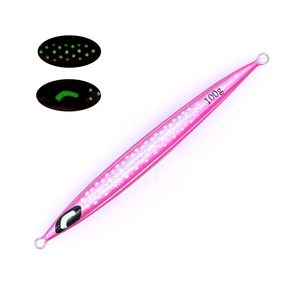 Hotsale 100g 150g 200g 300g Luminous Fast Sinking Metal Jig Lure ABS Pencil Lure - view 10