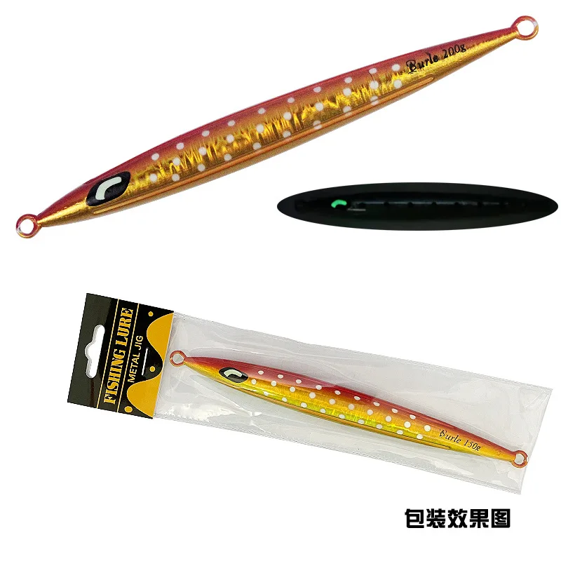 Hotsale 100g 150g 200g 300g Luminous Fast Sinking Metal Jig Lure ABS Pencil Lure - view 13